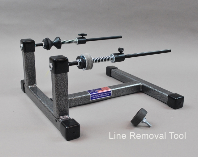 Super Spooler Line Spool Holder Silver/Black Textured Metallic South