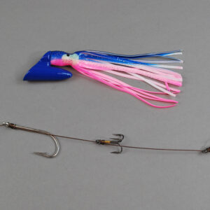 4 oz pirate plug green and orange rigged